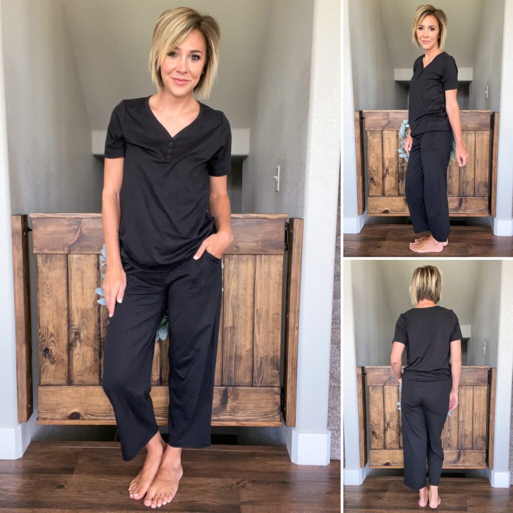 it is a relaxed fit so there is flexibility to go up or down, but true to size is perfection. cathy. dream lounge